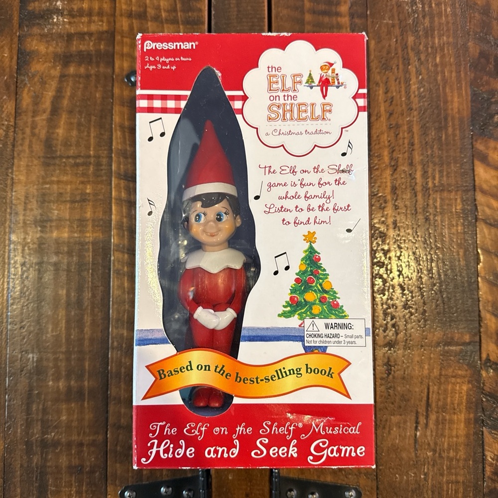 Elf on the Shelf Musical Hide and Seek Game Christmas Family Game EUC